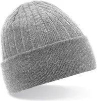 Beechfield B447 | Thinsulate Beanie Wintermütze - Farbe: Heather Grey - Größe: One Size