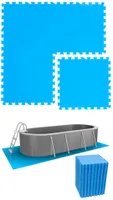 15,9 m² Poolunterlage - 68 EVA Matten 50x50 Pool Unterlage - Unterlegmatten Set