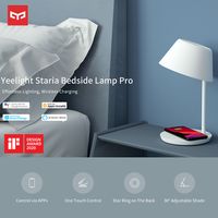 Xiaomi Yeelight Staria Nachttischlampe YLCT02YL 2700K-6500K Nachtlicht Home Office Arbeitslampe APP-Steuerung Voice Assistant Desktop-Lampe Arbeiten Sie mit Google Alexa Siri 100-240V