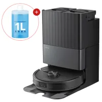 Roborock Qrevo Master Saugroboter 10.000 Pa mit All-in-One-Dock, AI-Hindernisvermeidung, FlexiArm-Design, inkl. 1000ml Bodenreiniger, Schwarz