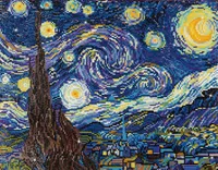 DIAMOND DOTZ® Original Diamond Painting Set Starry Night (Van Gogh) 51