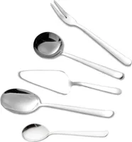 Esmeyer  5-tlg. Vorlege Set / Servier Besteck 'TINA' Ergänzung zum Besteck Set 18/0 Edelstahl poliert - Schmal Elegant