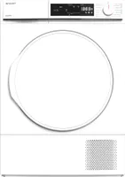 Sharp Wärmepumpentrockner 7 kg  LED-Display BubbleDrum KD-NHA7S8PW3-DE