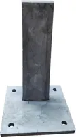 Pfostenträger Ecosteck 15 x 23 cm grau