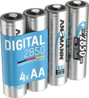 ANSMANN Akku Mignon AA, 4 Stück, 2650 mAh 1,2V Ni-MH,hohe Kapazität