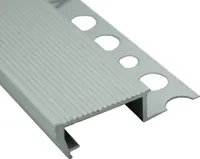 Alu Stufenprofil Fliesenschiene Profil Treppe Schiene L300cm H10mm silber
