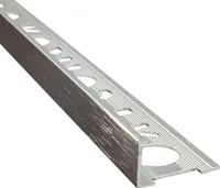 Alu L-Profil Fliesenschiene Fliesenprofil Schiene L270cm 12mm silber gebürstet