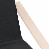 relaxační křeslo vidaXL Black Fabric