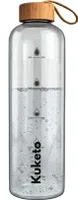 Kuketo Glasflasche für Wasser, transparente, 1 l, 018095