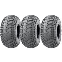 22x11.00-8 ATV Quad Tyres Tubeless Wanda P308 E-Marked Road Legal (Set of 3)