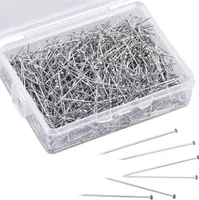 1500 Stk. Stecknadeln 13 mm Pins in praktischer Box - Basteln Nähen, Set., Rostfrei / in praktischer Box