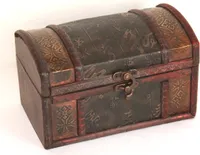 026 Kiste Box Truhe Holz Geldtruhe Schatzkiste Schatztruhe Geschenkebox Asia