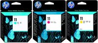 3x HP 11 HP11 C4836A C4837A C4838A - Multipack Satz Set für HP Business Inkjet, HP Officejet MHD End of Life
