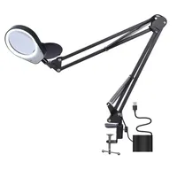 Zvětšovací sklo k desce stolu, s 2 čočkami a LED osvětlením