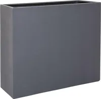VIVANNO Raumteiler Fiberglas ELEMENTO Kasten, Grau matt - 88x30x75 cm