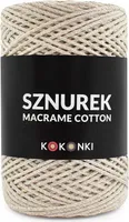 Macrame Baumwollgarn 2mm 200m Beige von Kokonki