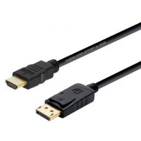 Aisens - displayport zu hdmi konverter kabel, dp/m-hdmi/m, schwarz, 2.0m