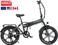 Vollgefedertes, faltbares Mountainbike aus Aluminiumlegierung, 750-W-Motor, 48-V/10-Ah-Lithium-Ionen-Akku