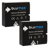 2x Blumax Akku für Rollei DS-S30 DS-SD20 Bullet 3s 4s 5s, SD20F  900 mAh