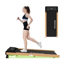 Bieżnia elektryczna GEARSTONE, silnik 550 W z Bluetooth i wyświetlaczem LCD, maksymalna prędkość 6 km/h, idealna do fitnessu w domu i w biurze.