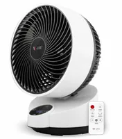 X4-LIFE Fan Pinguin Deluxe mit Touch-Display und Fernbedienung - 90° Neigung - Stromsparender Ventilator - Kippsicher - Wohnzimmer, Küche, Schlafzimmer für alle Räume bis 20m²
