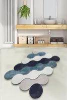 Mijolnir, Circle - Blue, Badematten, Blau, Polyester, 70 x 120 cm