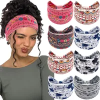 ANTCOOL Damen-Stirnbänder Sport-Haarbänder Dehnbare breite Stirnbänder Damen-Yoga-Fitness-Stirnbänder(8PCS)