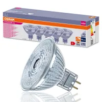 Sada 5x LED žárovka GU5.3 MR16 3,4W =20W 2700K teplá 230lm 36st 12V Osram