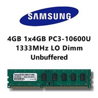 Samsung 4GB (1x 4GB) DDR3 1333MHz (PC3 10600U) LO Dimm Computer PC Desktop Arbeitsspeicher RAM Memory