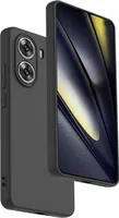 Silikon Hülle für Xiaomi Poco X7 Pro Schutzhülle Matt Schwarz Backcover Handy Case