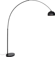 QAZQA - Moderne Bogenleuchte I Bogenlampe I Lampe I Leuchte schwarz - XXL I Wohnzimmer I Schlafzimmer - Stahl Länglich - LED geeignet E27