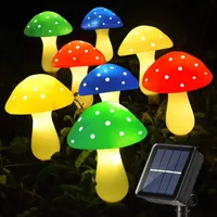 1 Drag 8 Pilz Rasen Lampe IP65 Solar Pilz Boden Stecker Licht Wohnkultur