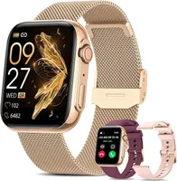 Smartwatch Damen mit Telefonfunktion,1.85 Zoll Always-On-Display,120+ Sportuhr,Fitnessuhr Tracker mit Schlafmonitor/Herzfrequenz/SpO2