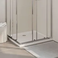 vidaXL Sprchová vanička ABS obdélníková bílá 80x90 cm