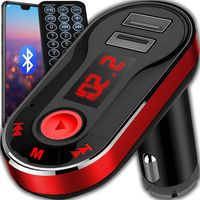 FM Transmitter Bluetooth für Auto Radio Adapter Auto Ladegerät KFZ Empfänger USB 2.1A Anschluss Fernbedienung im Lieferumfang enthalten Retoo