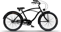 Plumbike Rider Arrow Fahrrad, 26" Räder, 3-Gang-Version, Mattschwarz