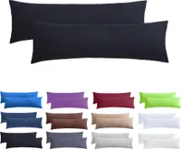 zestaw 2 poszewek na poduszki 100% bawełna 40x145 cm Czarny