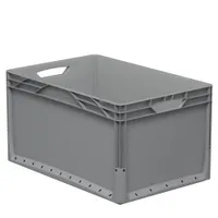 Aufbewahrungsbox Kunststoff faltbar grau 50 x