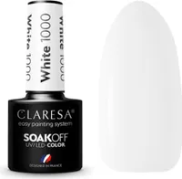 CLARESA Lakier hybrydowy WHITE 1000 -5g