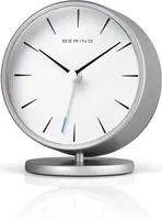 Bering Wecker Tischuhr Alarmclock Analog  - 90096-044R silber