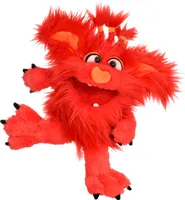 LIVING PUPPETS W848 Schnute (rot mit Zöpfen) - Monster to go
