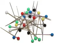 dalipo, Buntkopfstecknadeln, 32mm, 100 Stück - Farbe: gemischt