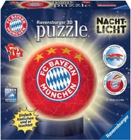 Ravensburger Nachtlicht FC Bayern München 3D Puzzle-Ball 72 Teile