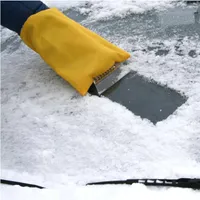 DUNLOP Eiskratzer Auto mit Besen Blitzschnell Eis und Schnee mit 105 mm  breiter Spezial Mikrolippe schonend entfernen Teleskop Car Scheibenkratzer