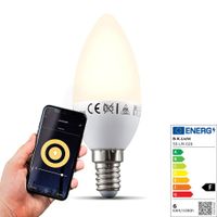 LED Smart Leuchtmittel WiFi Lampe dimmbar Birne E14 Alexa Google 5,5W Smart Home