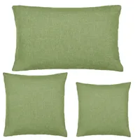 JEMIDI 2x Kissenbezug Kissenhülle 40x40 cm - 2er Set Kissen Bezüge Kissenhüllen im Leinenlook - Doppelpack Kissen Bezug Hülle - versch. Farben