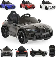 Moni Kinder Elektroauto BMW M4 Fernbedienung EVA-Reifen 2 Motoren Musikfunktion schwarz
