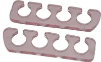 2x Silikon Zehenspreizer, rosa