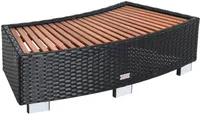 Polyrattan Whirlpooltreppe Spa Trittstufe Stufe Einstieg  Blumenhocker Schwarz