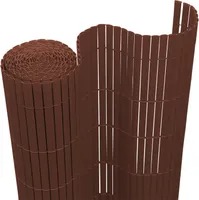Wolketon privacy screen mat PVC bambusová zástěna pro soukromí zahradní plot privacy screen balkonový plot, UV odolná zástěna pro soukromí na zahradě u bazénů balkon|hnědá|80 x 300 cm